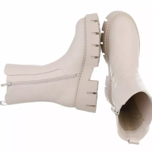 JEANS Kengät>Nilkkurit joustovarrella beige