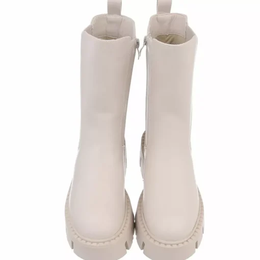 JEANS Kengät>Nilkkurit joustovarrella beige