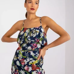 JEANS Maksimekot></noscript>Nuance Polina kukkamekko navy