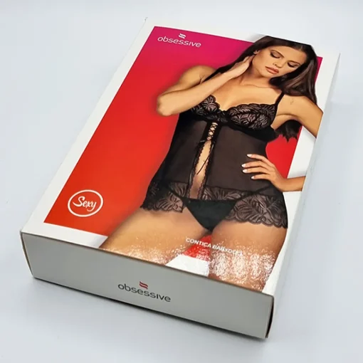 Obsessive Alusvaatteet>Contica babydoll ja stringit musta