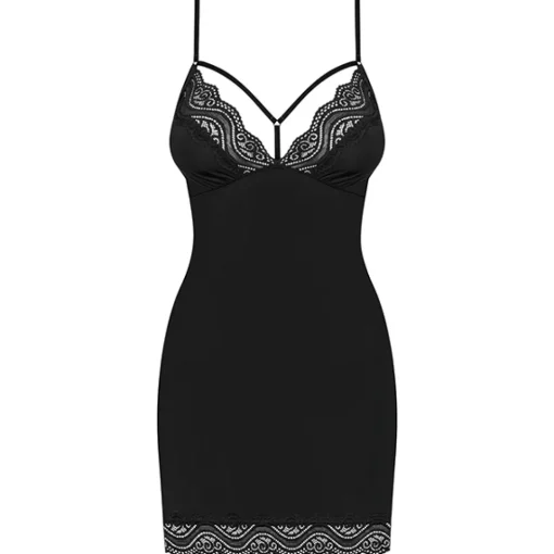 Obsessive Alusvaatteet>Diyosa chemise ja stringit musta