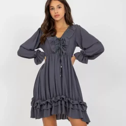 JEANS Minimekot></noscript>Och Bella Aurora mekko tummanharmaa