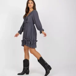 JEANS Minimekot></noscript>Och Bella Aurora mekko tummanharmaa