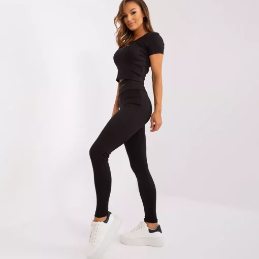 JEANS Lyhythihaiset Paidat Ja Topit | Leggingsit>Och Bella Bianka setti musta