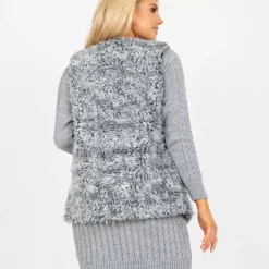JEANS Takit></noscript>Och Bella Carly keinoturkisliivi harmaa