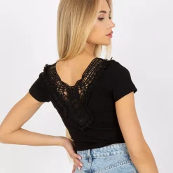 JEANS Lyhythihaiset Paidat Ja Topit></noscript>Och Bella Dakota ribbipaita musta