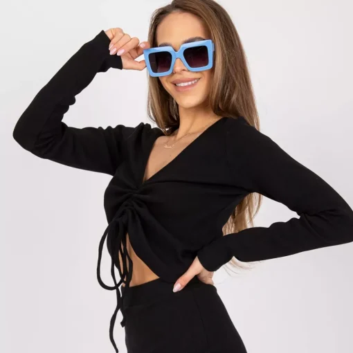 JEANS Pitkähihaiset Paidat>Och Bella Diana ribbipaita musta