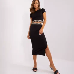 JEANS Lyhythihaiset Paidat Ja Topit></noscript>Och Bella Karolina ribbipaita musta