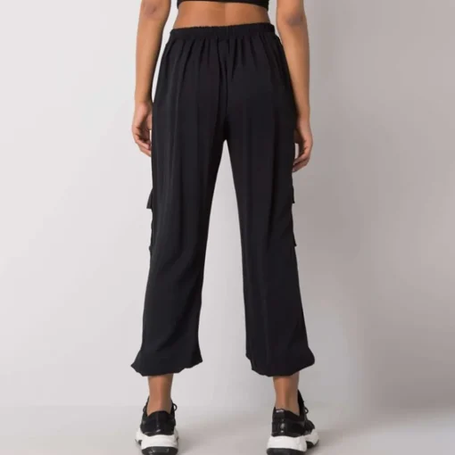 JEANS Housut>Och Bella Lorrita reisitaskuhousut musta