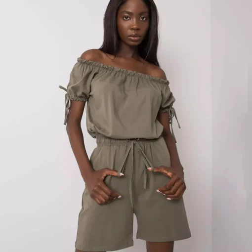 JEANS Jumpsuit-haalarit>Och Bella Sandrine jumpsuit khaki
