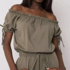JEANS Jumpsuit-haalarit></noscript>Och Bella Sandrine jumpsuit khaki