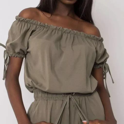 JEANS Jumpsuit-haalarit>Och Bella Sandrine jumpsuit khaki