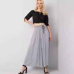 JEANS Housut>Och Bella Surie housut vaaleanharmaa