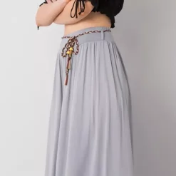 JEANS Housut></noscript>Och Bella Surie housut vaaleanharmaa