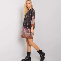JEANS Minimekot></noscript>Och Bella Tristan mekko kuvioitu-musta
