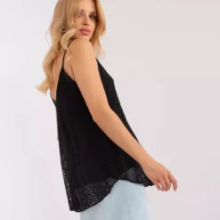 JEANS Lyhythihaiset Paidat Ja Topit></noscript>Och Bella Valeriana pitsitoppi musta