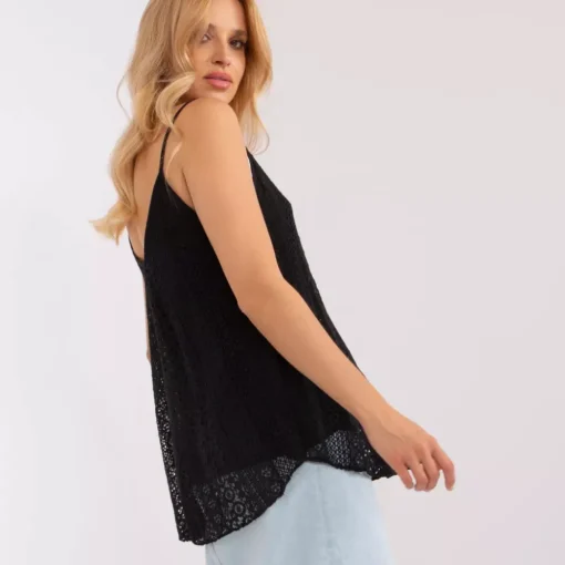 JEANS Lyhythihaiset Paidat Ja Topit>Och Bella Valeriana pitsitoppi musta