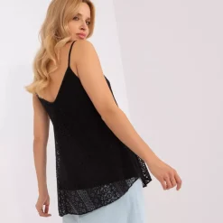 JEANS Lyhythihaiset Paidat Ja Topit></noscript>Och Bella Valeriana pitsitoppi musta