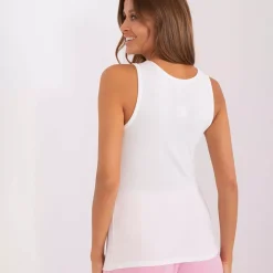 JEANS Lyhythihaiset Paidat Ja Topit></noscript>Och Bella Verity ribbitoppi valkoinen