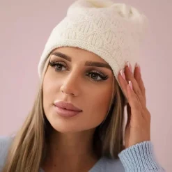 JEANS Talvipäähineet></noscript>Oliwier Agata neulepipo luonnonvalkoinen