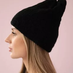 JEANS Talvipäähineet>Oliwier Agata neulepipo musta