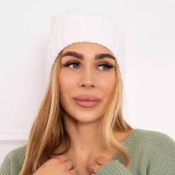 JEANS Talvipäähineet></noscript>Oliwier Iwona fleecevuorattu pipo valkoinen