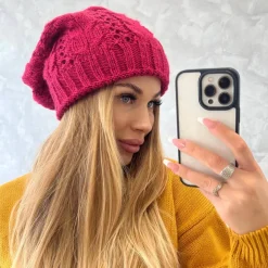 JEANS Talvipäähineet>Oliwier Motyl neulepipo fuksia