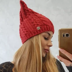 JEANS Talvipäähineet></noscript>Oliwier Rabbid fleecevuorattu pipo vadelma