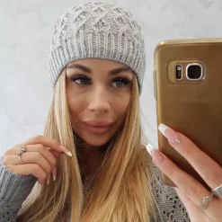 JEANS Talvipäähineet></noscript>Oliwier Roma fleecevuorattu pipo v.harmaa