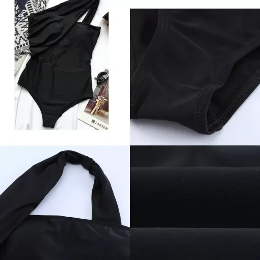 JEANS Uima-asut>One shoulder uimapuku musta
