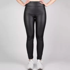 JEANS Leggingsit>Oraije Paris Thermo leatherlook leggingsit musta