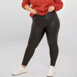 JEANS Leggingsit></noscript>Oraije Paris Thermo leatherlook leggingsit musta