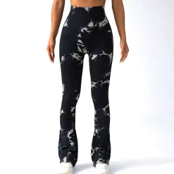 JEANS Housut></noscript>Otos Active Tie Dye Scrunch housut musta