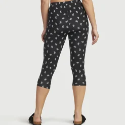 JEANS Leggingsit>Paisleykuvioiset caprileggingsit musta