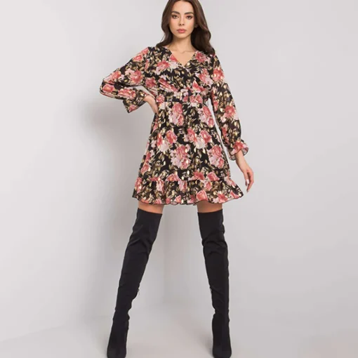 JEANS Minimekot>Pammy Alisia mekko musta-pinkki