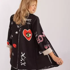JEANS Takit>Pammy Cactus kuvioitu bleiseri musta