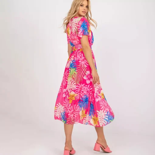 JEANS Midimekot>Pammy Coral kuvioitu mekko pinkki