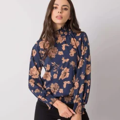 JEANS Pitkähihaiset Paidat>Pammy Damika kukkakuvioinen paita sininen