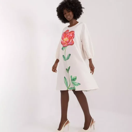 JEANS Minimekot>Pammy Emmy a-linjainen mekko vaalea beige