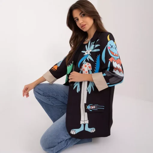 JEANS Takit>Pammy Freaks kuvioitu bleiseri musta