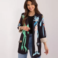 JEANS Takit></noscript>Pammy Freaks kuvioitu bleiseri musta