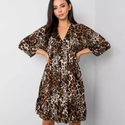 JEANS Minimekot>Pammy Miguels mekko musta/leopardikuvio