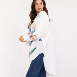 JEANS Pitkähihaiset Paidat | Plus!></noscript>Pammy Naomi oversize paita valkoinen