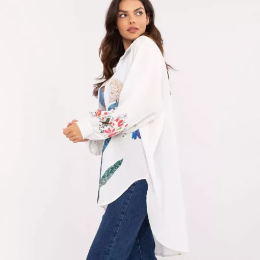 JEANS Pitkähihaiset Paidat | Plus!>Pammy Naomi oversize paita valkoinen