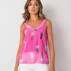 JEANS Lyhythihaiset Paidat Ja Topit>Pammy Oaklyn sifonkitoppi fuksia