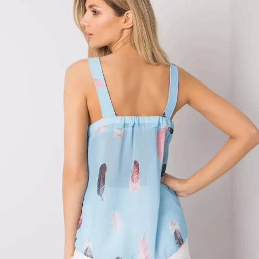 JEANS Lyhythihaiset Paidat Ja Topit>Pammy Oaklyn sifonkitoppi baby blue