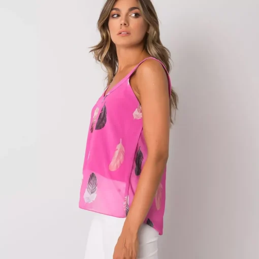 JEANS Lyhythihaiset Paidat Ja Topit>Pammy Oaklyn sifonkitoppi fuksia