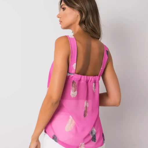 JEANS Lyhythihaiset Paidat Ja Topit>Pammy Oaklyn sifonkitoppi fuksia