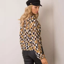 JEANS Pitkähihaiset Paidat>Pammy Ricarda kuvioitu paita mustavalkoinen