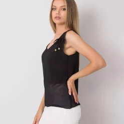 JEANS Lyhythihaiset Paidat Ja Topit></noscript>Pammy Sapphire sifonkitoppi musta